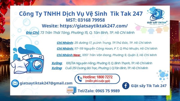 Catalogue giới thiệu - Giặt Sấy Tik Tak 247 - Công Ty TNHH Dịch Vụ Vệ Sinh Tik Tak 247